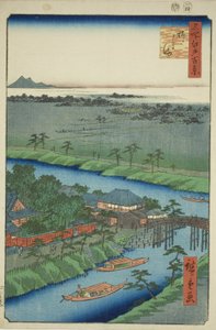 Yanagishima, aus der Serie "Hundert berühmte Ansichten von Edo (Meisho Edo hyakkei)" von Utagawa Hiroshige