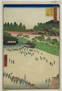 Yastukoji, innerhalb des Sujikai-Tors, aus der Serie "Hundert berühmte Ansichten von Edo" von Utagawa Hiroshige