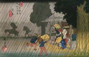 Nr. 39 Suhara, aus Die neunundsechzig Stationen des Kiso-kaidō