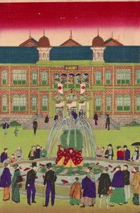 Zweite nationale Industrieausstellung im Ueno-Park