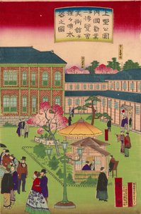 Zweite nationale Industrieausstellung im Ueno-Park