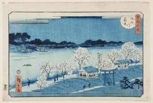 Mimeguri-Damm am Sumida-Fluss (Sumidagawa Mimeguri tsutsumi)