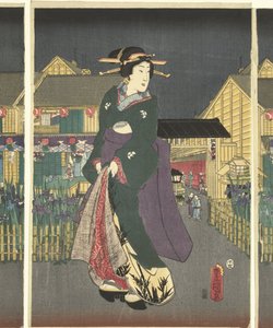 Blühende Schwertlilien von Utagawa Kunisada (I)