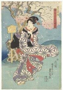 Stürmischer Tag am Sumida-Fluss von Utagawa Kunisada (I)