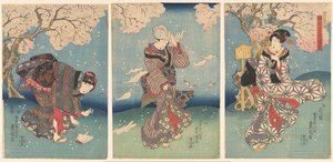 Stürmischer Tag am Sumida-Fluss