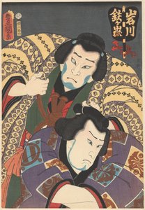 Sumo-Ringer Tetsugadake Dazaemon und Iwagawa Jirôkichi