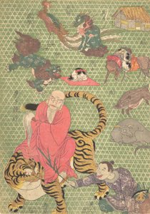 Korbgeflecht: Vom Handwerker Ichida Shoshichiro aus Naniwa Kagozaiku von Utagawa Kunisada