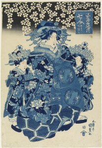 Eine der sieben schönen Kurtisanen des Ebiya-Hauses, ca. 1808-1829