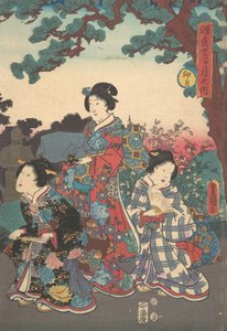 Druck von Utagawa Kunisada