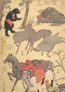 Druck, 19. Jahrhundert von Utagawa Kunisada