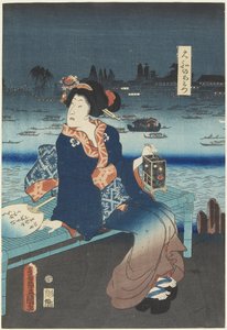 Die Kurtisane Omitsu aus dem Yamato-Haus, April 1862