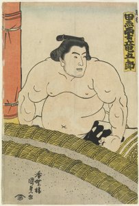 Der Wrestler Kurokumo Tatsugoro_ vom Higo-Stall, 1830-1844
