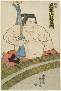 Der Ringer Takaneyama Seiemon vom Higo-Stall, 1830-1844