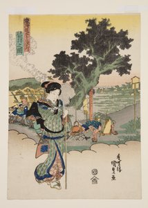 Blick auf Fukuroi (Fukuroi no zu) von Utagawa Kunisada