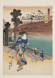 Blick auf Futakawa von Utagawa Kunisada