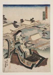 Blick auf Kyoto von Utagawa Kunisada