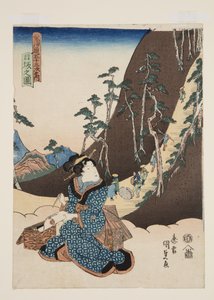 Ansicht von Nissaka von Utagawa Kunisada