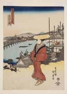 Ansicht von Yoshida von Utagawa Kunisada