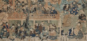 Die Kagamiyama-Demonstration von Utagawa Kunisada III