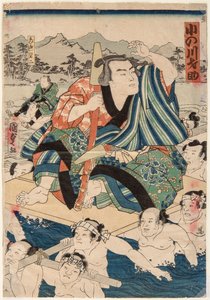 Porträt des Sumo-Ringers Onogawa Saisuke