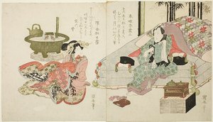 Ein Paar im Schlafzimmer von Utagawa Kuniyasu