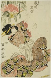 Der Schauspieler Fujikawa Tomokichi II als Okaru, Frau von Kanpei von Utagawa Kuniyasu