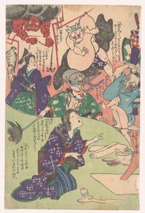 Kniende Frau von Utagawa Kuniyoshi (possibly)