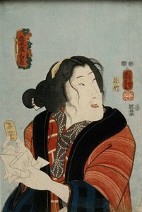 Bandō Shūka als Hashimotoya Shiraito von Utagawa Kuniyoshi