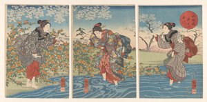 Der Ide Tama Fluss in der Provinz Yamashiro