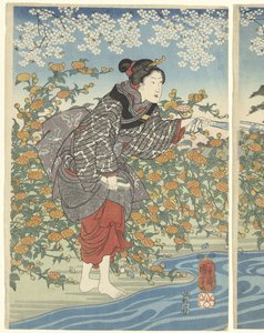 Der Ide Tama Fluss in der Provinz Yamashiro von Utagawa Kuniyoshi