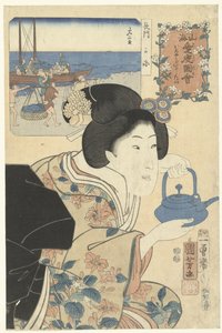 Die fleißige Kellnerin von Utagawa Kuniyoshi