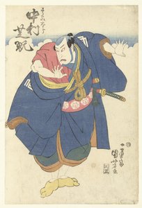 Nakamura Shikan II als Sukune Taro von Utagawa Kuniyoshi