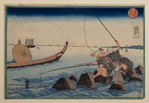 Teppōzu, aus der Serie „Berühmte Orte in der östlichen Hauptstadt“ von Utagawa Kuniyoshi