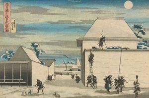 Die loyale Liga der siebenundvierzig Ronin (Chūshingura), Akt XI: Der nächtliche Angriff