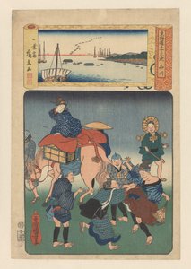 Die Station Shinagawa von Utagawa Kuniyoshi