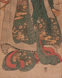 Ohne Titel; vergebener Titel: Shirabyōshi unter einem Sudare von Utagawa Kuniyoshi