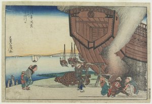 Am Mündungsgebiet des Aji-Flusses von Utagawa Sadahiro