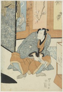 Der Schauspieler Nakamura Shikan als Magohachi von Takenozuka von Utagawa Toyokuni