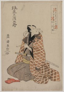 Bando Mitsugoro IV in einem Reisekleid, frühe 1800er von Utagawa Toyokuni