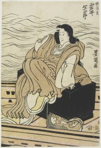 Der Schauspieler Iwai Hanshiro als die Frau Seigen, 1804-1825 von Utagawa Toyokuni