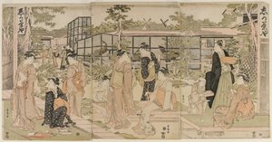 Besucher des Shika-Tehauses, frühe 1790er Jahre