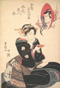 Das Bild eines Schauspielers in einer Sake-Tasse, ca. 1825