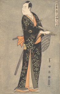 Kabuki-Schauspieler Sawamura Sojuro III, aus der Serie Porträts von Kabuki-Schauspielern auf der Bühne