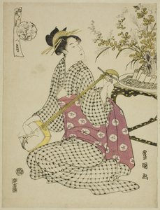 Der achte Monat (Hachi gatsu), aus der Serie "Modische zwölf Monate (Furyu junikagetsu)"
