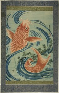 Der rote Karpfen von Utagawa Toyokuni I
