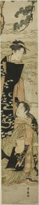 Die Schwestern Matsukaze und Murasame an den Ufern von Suma von Utagawa Toyokuni I