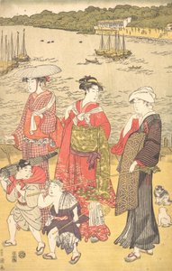 Frauen am Takanawa-Strand, ca. 1790er Jahre von Utagawa Toyokuni I