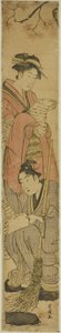 Junges Paar als Kanzan und Jittoku von Utagawa Toyokuni I