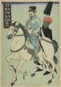 Spazierender Holländer (Orandajin yuko) von Utagawa Yoshifuji