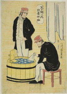 Unter den fünf Nationen: Amerikaner (Gokakoku no uchi, Amerikajin) von Utagawa Yoshikazu